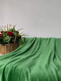 Pătură microplush verde SOFT, 160x200 cm