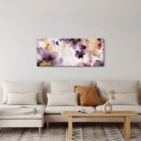 Tablou - Acuarelă flori (120x50 cm)