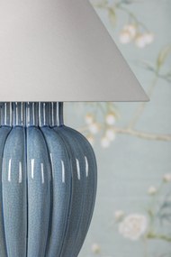 Veioza LUX, Ceramica Albastra, Tesatura In, CLARENDON