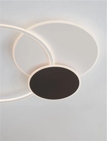 Lustra LED aplicata stil modern RUBIC alb negru
