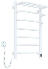 Radiator electric de baie cu termostat FORTIS 350W/230V 80,6 cm IP44 alb stânga