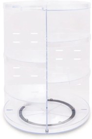Organizator rotativ pentru cosmetice din plastic transparent - Hermia