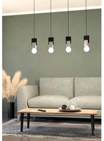 Eglo 99532 - Lustră suspendată pe cablu LOBATIA, 4xE27/40W/230V