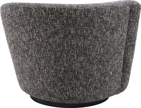 Fotoliu pivotant design elegant LUX Colin left, cambon negru 115434 HZ