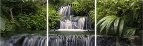 Tablou - Cascade (cu ceas) (90x30 cm)