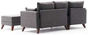 Canapea extensibilă de colț Bella Mini Corner Sofa Left - Anthracite