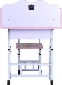 Set birou copii roz, roz, 69x45x88-98 cm