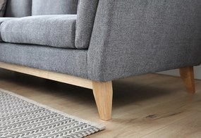 Supermobel Set canapea în formă de SKD 978, 260x85x162, gri întuneric, stânga