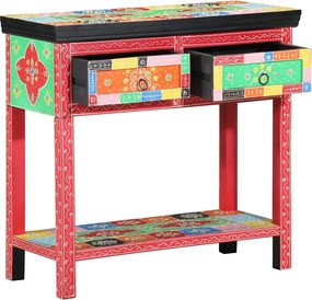 vidaXL Masă de consolă cu sertar Multicolour 80 x 35 x 76 cm