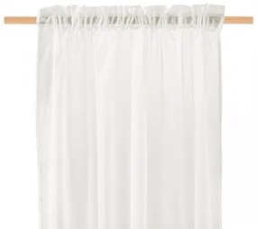 Perdea de culoare crem cu tunel 140x250 cm