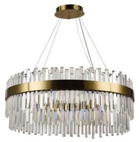 Lustră LED dimabilă pe cablu LED/110W/230V 3000-6500K auriu + telecomandă