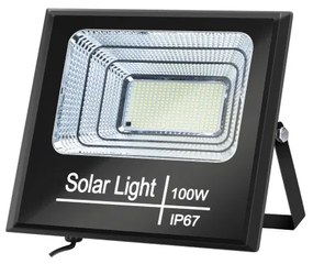 Aigostar - Proiector solar LED reglabil 100W/3,2V IP67 cu telecomandă