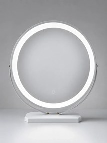 RESIGILAT- Oglindă Cosmetică LED Premium cu Control Touch și Rotire 360°, Alb
