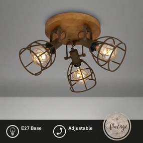 Spot Brilo VINTAGE 3xE27/25W/230V