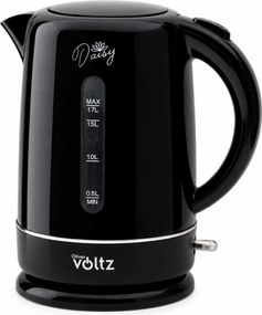Cana electrica Oliver Voltz Daisy OV51230W, 2200W, 1.7 L, Oprire automată, Negru