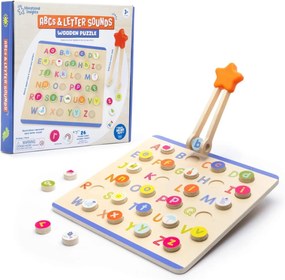 PUZZLE DIN LEMN - LITERE & SUNETE IN LB. ENGLEZA - EDUCATIONAL INSIGHTS (EI-1405)