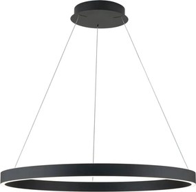 Lustra LED circulara iluminat sus si jos KOLK negru 80cm