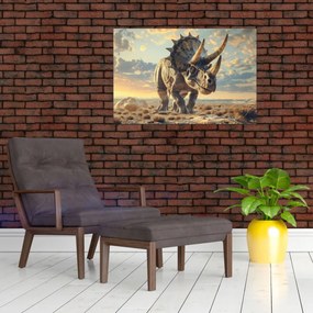 Tablou - Triceratops (90x60 cm)