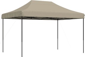 vidaXL Cort de petrecere pliabil Pop-Up, taupe, 410x279x315 cm