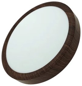 Plafonieră LED 18W, 230V, 3000/4000/6500K, Ø23 cm, maro