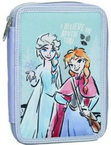 Disney Regatul de gheață Adventure penar cu 2 nivele, echipat