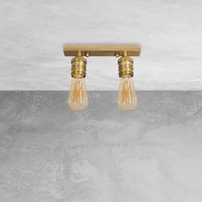 Plafoniera cu 2 surse de lumina din alama personalizabila Vesta