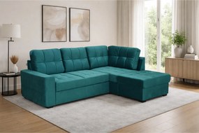 Coltar extensibil pentru living HERA, sezlong dreapta, stofa gri - Orl