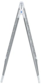 WENKO 3772020100 - Uscător de rufe PROFI 65x150 cm inox/argintiu/alb