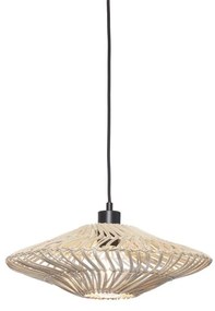 Lustra/Pendul eco din ratan Zanzibar flat 40cm S, white