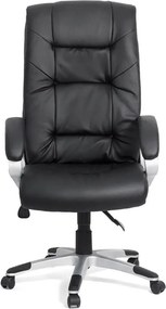 Scaun directorial piele ecologica OFF 315 negru