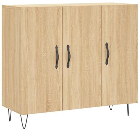 vidaXL Dulap, stejar sonoma, 90x34x80 cm, lemn compozit