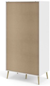 Șifonier Tvilum Oslo, 99x200 cm, alb-natural