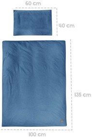 Lenjerie de pat pentru copii pentru pătuț 100x135 cm Seashells – Roba