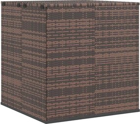 vidaXL Ladă grădină pentru perne, maro, 100x97,5x104 cm, ratan PE