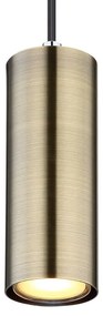 Pendul design modern ROBBY negru mat, alama mat