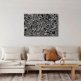 Tablou - Abstractizare metalică (90x60 cm)