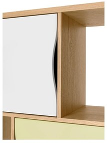 Bibliotecă Woodman Avon Narrow Olive, verde