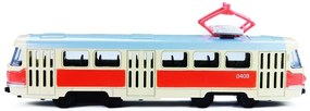 Tramvai unic din metalic Tatra T3, 16cm - cu tragere