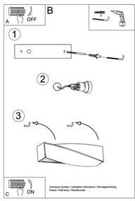 Aplică perete SIGMA MINI 1xE27/60W/230V alb