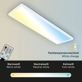 Plafonieră LED dimabilă Briloner 7403-016 SLIM LED/23W/230V 2700-6500K + telecomandă