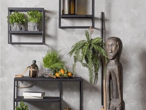 Raft metalic CASTO 40x40 cm, negru