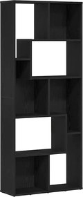 vidaXL Bibliotecă, stejar negru, 67x24x161 cm, lemn prelucrat