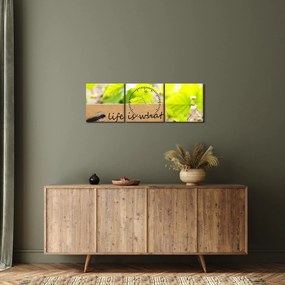 Tablou - Citat (cu ceas) (90x30 cm)