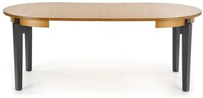 Masă de sufragerie extensibilă 100-200 cm Saras (stejar auriu +grafit) (pentru 6 8 persoane). 1048724