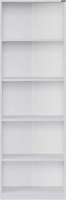 Biblioteca Adore Modern, 5 rafturi, 64x182x26 cm