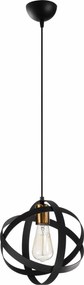 Lustra GEZEGEN 6101, negru, metal, 25x35-121 cm