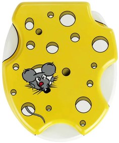 Capac de toaletă SPEEDY, efect 3D - MDF, universal, WENKO