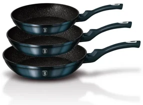 RESIGILAT - Set 3 tigai marmorate Aquamarine Berlinger Haus BH 6177F