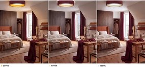 Brilagi-LED Plafonieră VELVET VARI LED/24W/230V CCT Ø 45 cm vișiniu/auriu