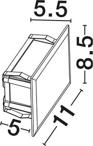 Spot incastrabil pentru fatade IP65, LED LID
